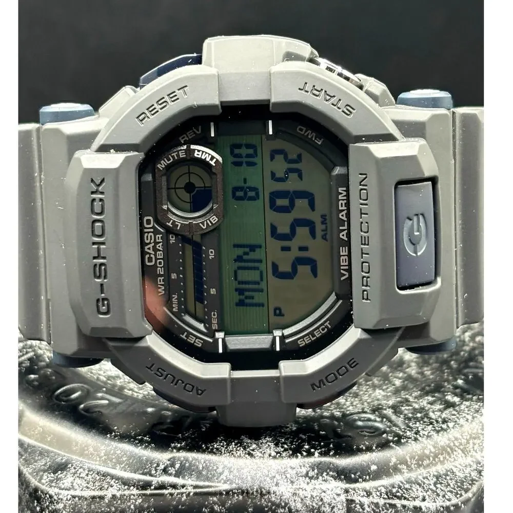 Casio G-Shock GD-350-8 Vibration Alarm Tactical Digital Men's Watch NIB Full Set